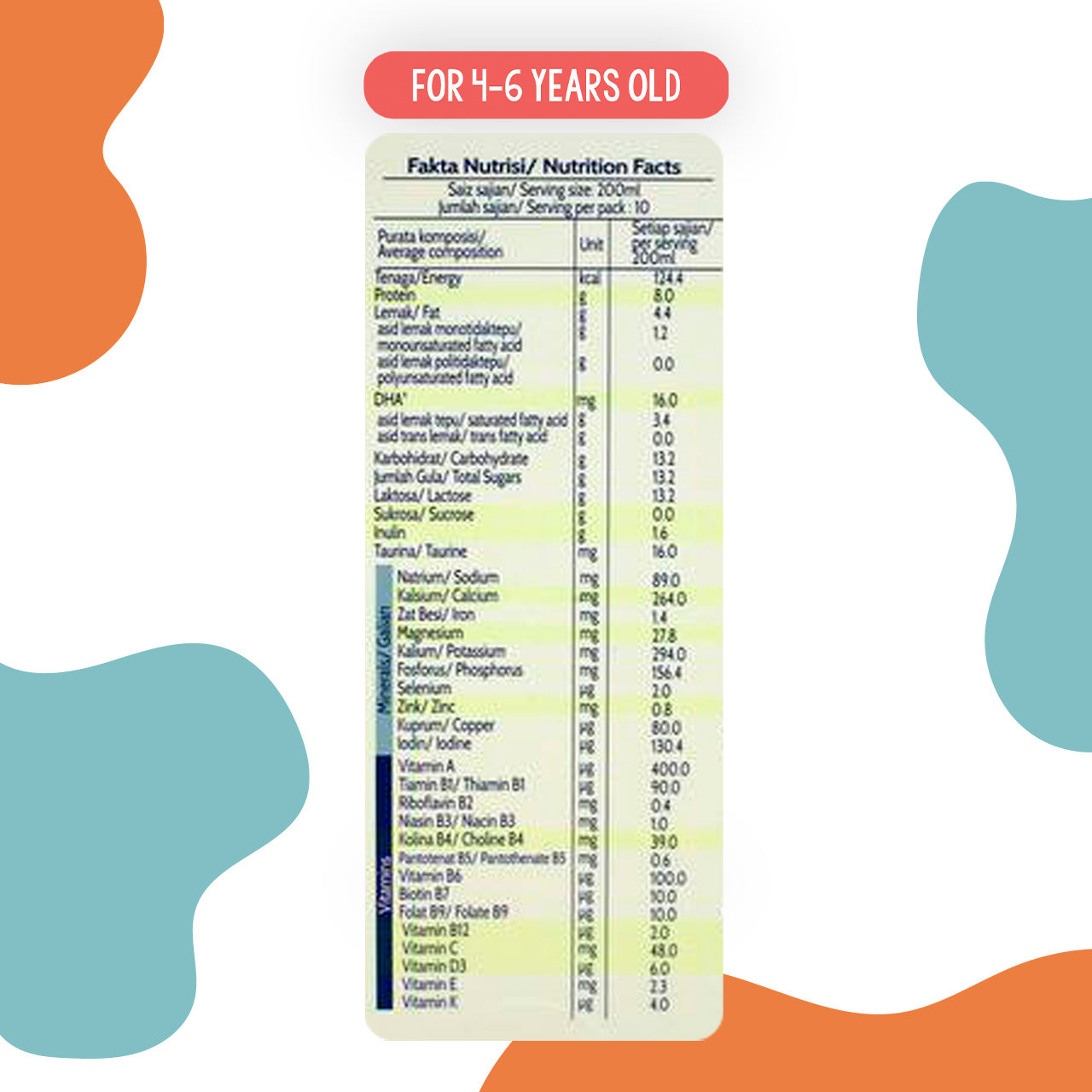 Farm Fresh Grow Powder 4-6 Years Old 800g