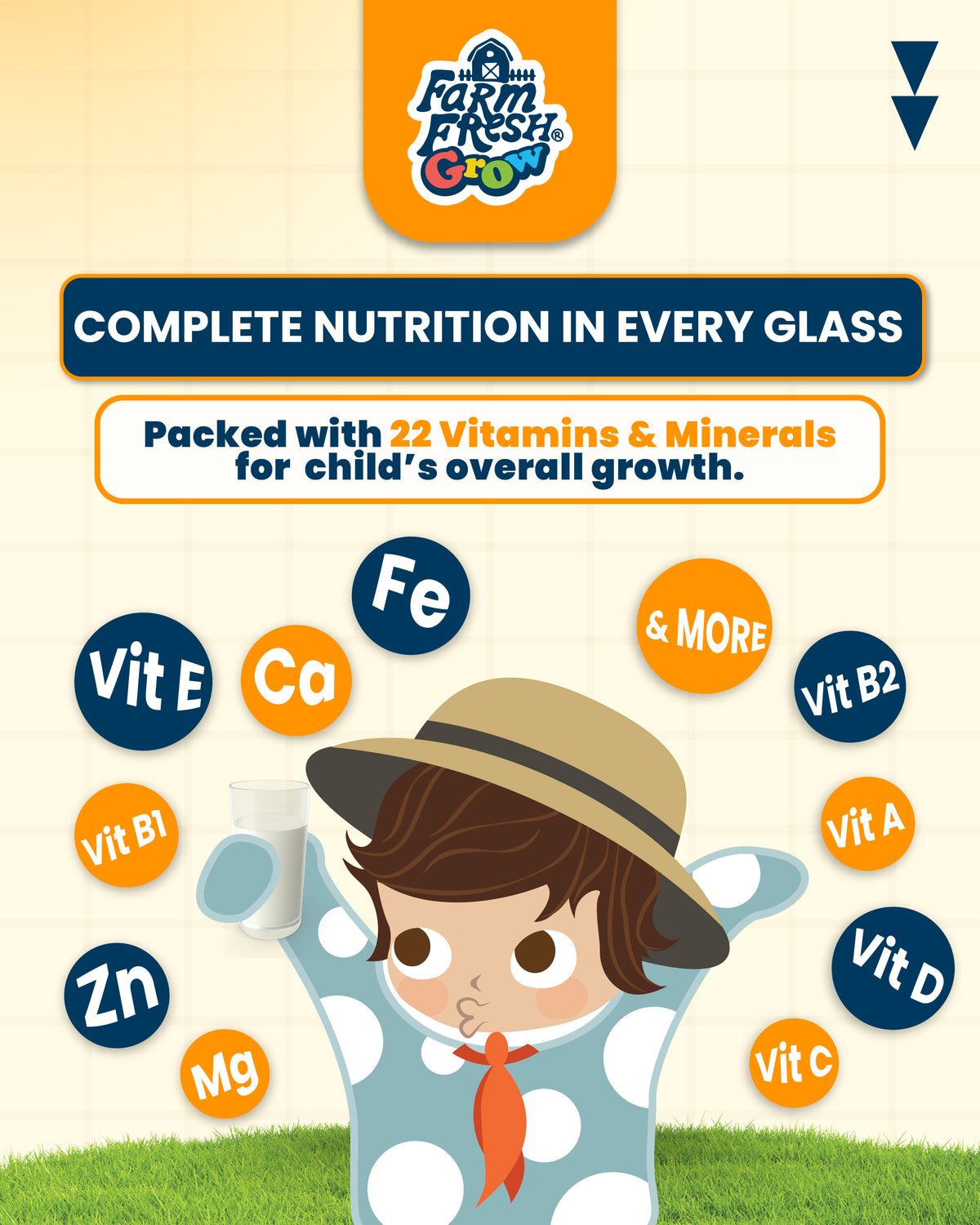 Farm Fresh Grow Powder 1-3 Years Old 800g