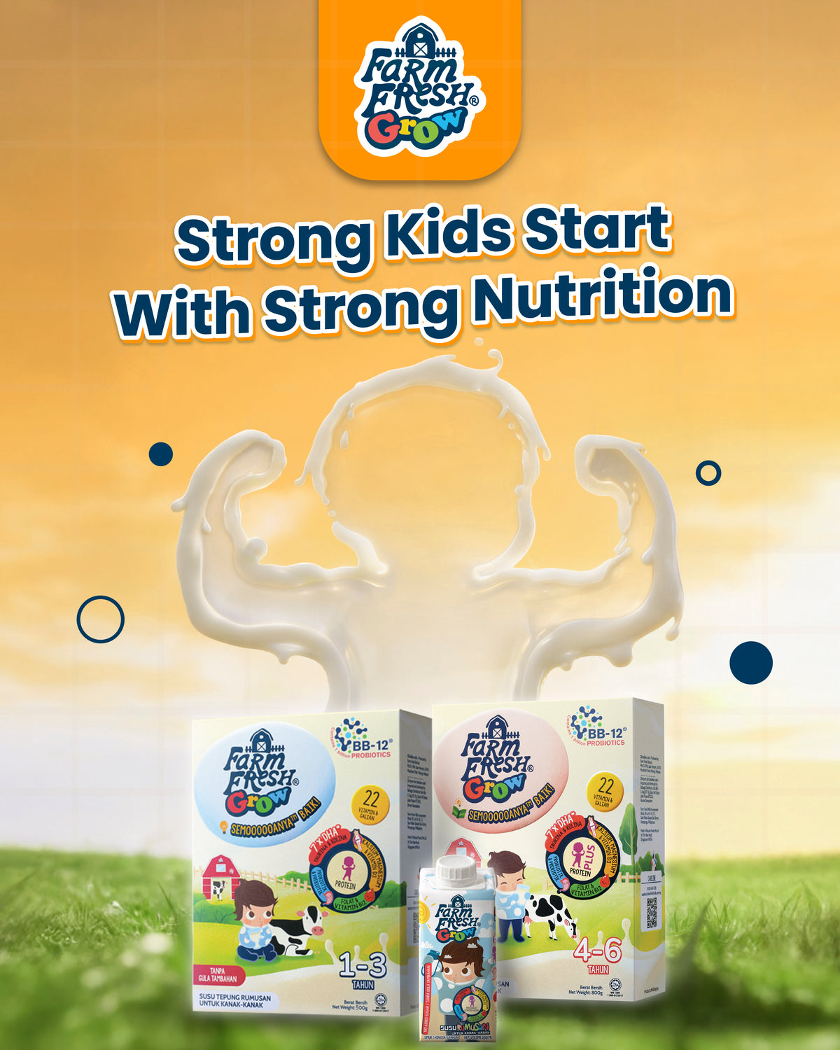 Farm Fresh Grow Powder 1-3 Years Old 800g