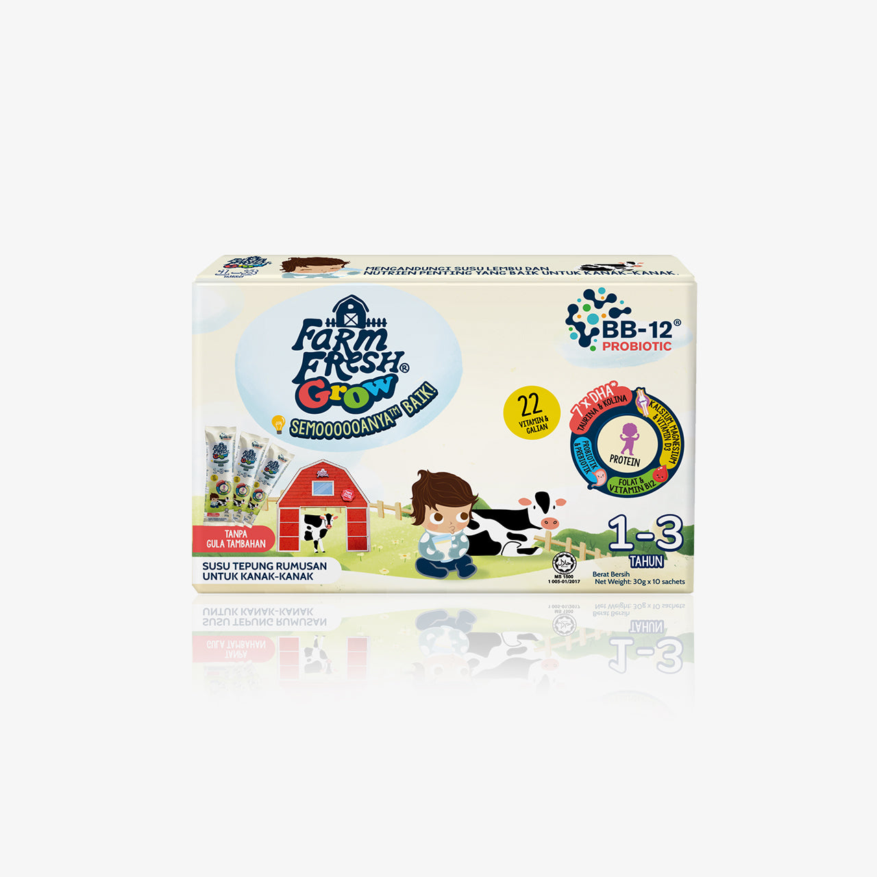 Farm Fresh Grow Powder 1-3 Years Old 30g x 10 sachet