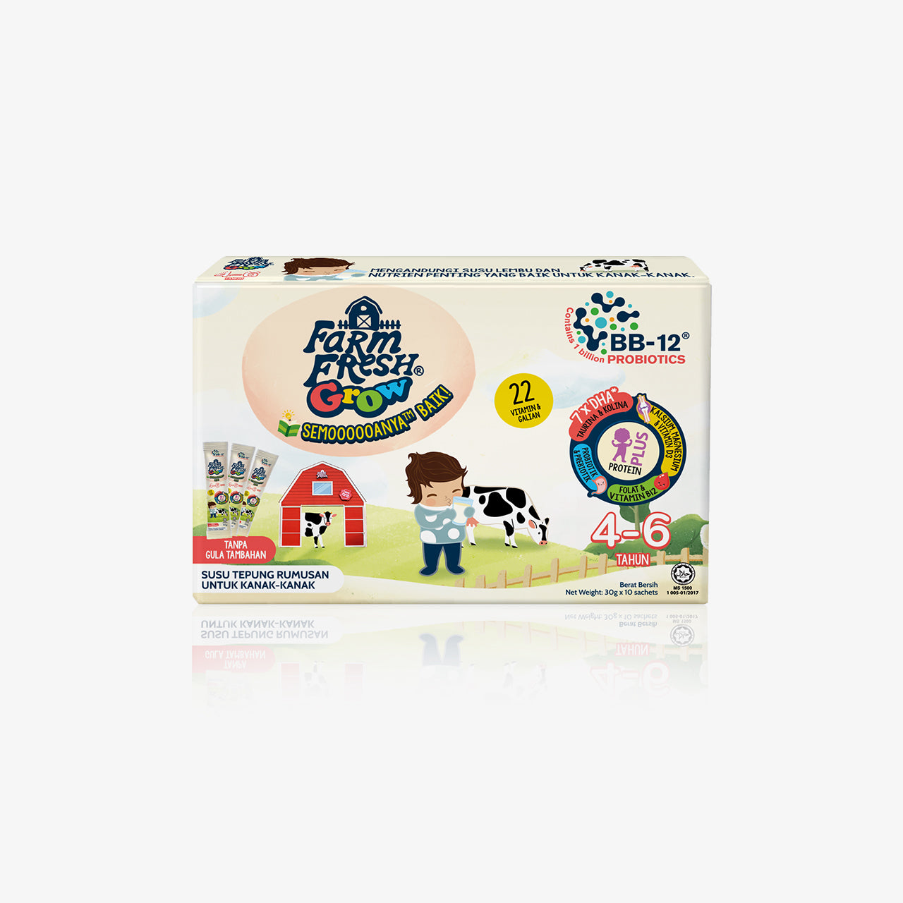 Farm Fresh Grow Powder 4-6 Years Old 30g x 10 sachet