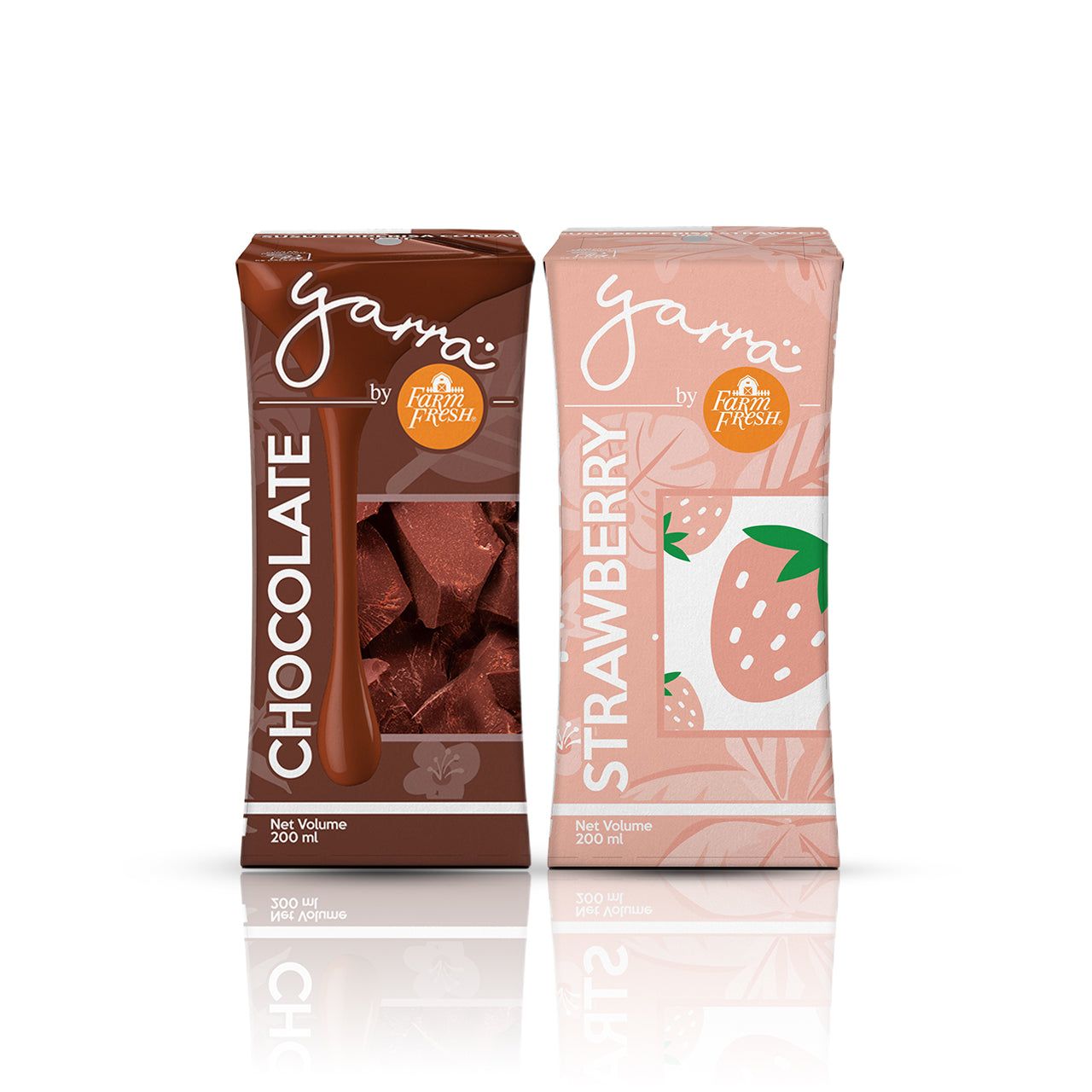 Yarra by Farm Fresh UHT Chocolate Milk + Yarra by Farm Fresh UHT Strawberry Milk 200ml x 24 Packs each