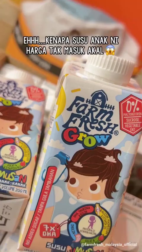 Farm Fresh Grow Formulated Milk 1-6 Years Old 200ml x 24 Packs