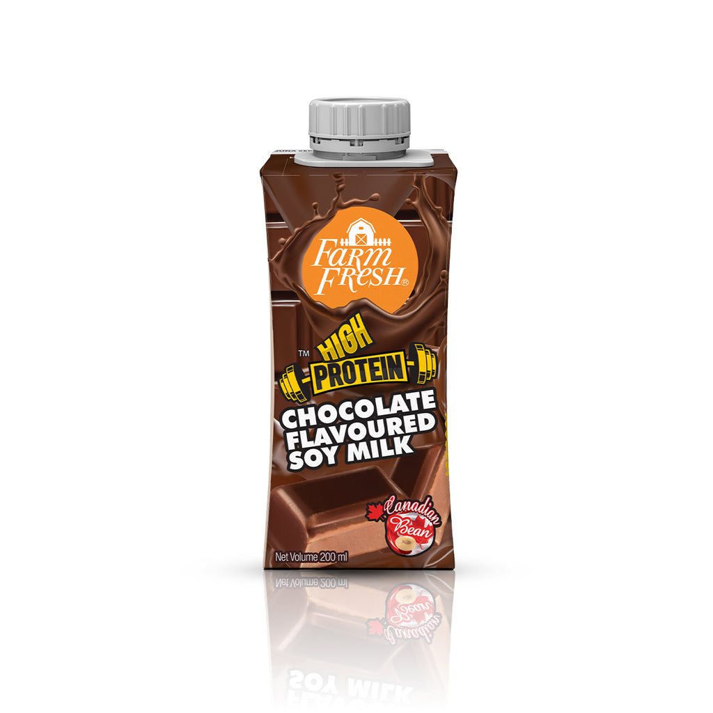 Farm Fresh UHT Soy Milk Chocolate 200ml x 24 Packs