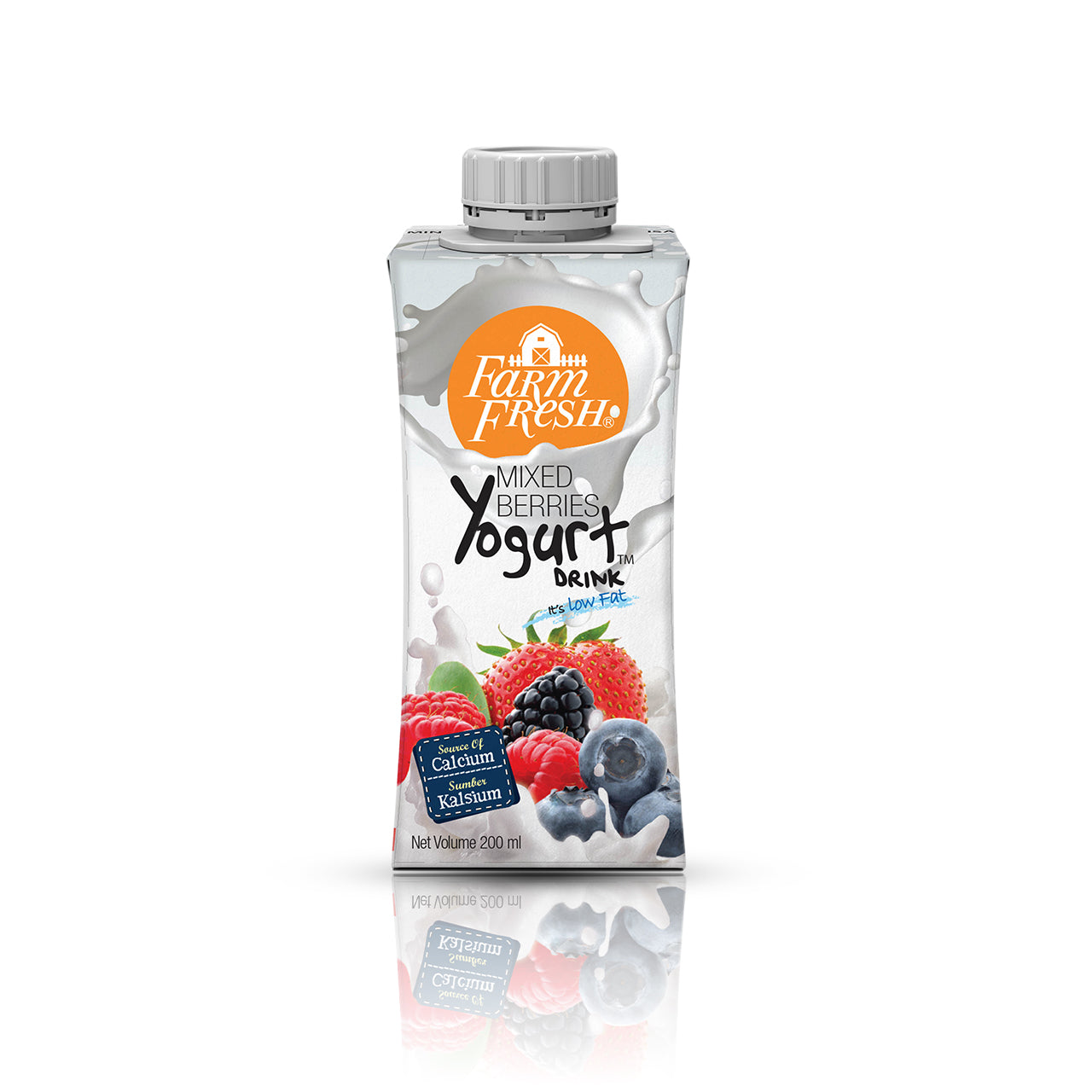 Farm Fresh UHT Yogurt Drink Mixberry 200ml x 24 Packs